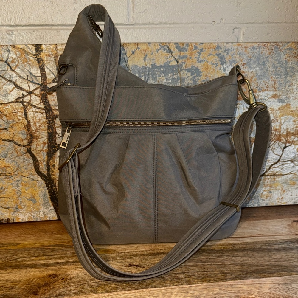 Travelon Gray Crossbody Shoulder Bag